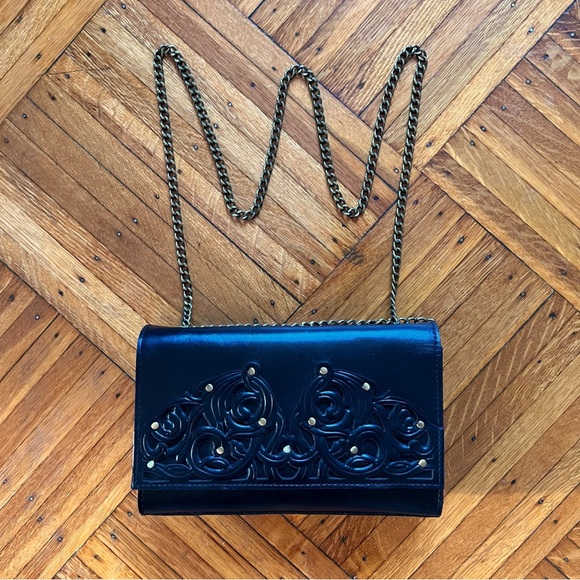 Patricia Nash Giada Chain Bag - Black - Picture 6 of 9